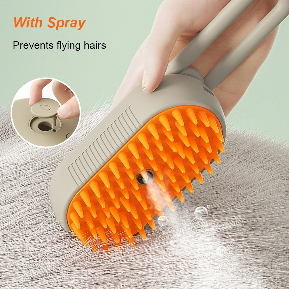 Spray & Groom Brush V2. 3 in 1 cat Brush with one button ease - Image 3